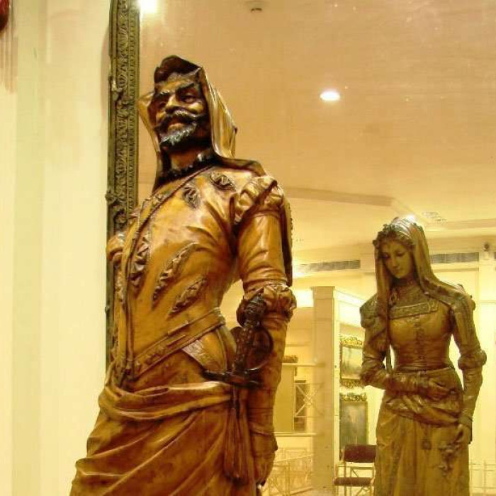 The Double Statue of Mephistopheles & Margaretta : Salar Jung Museum